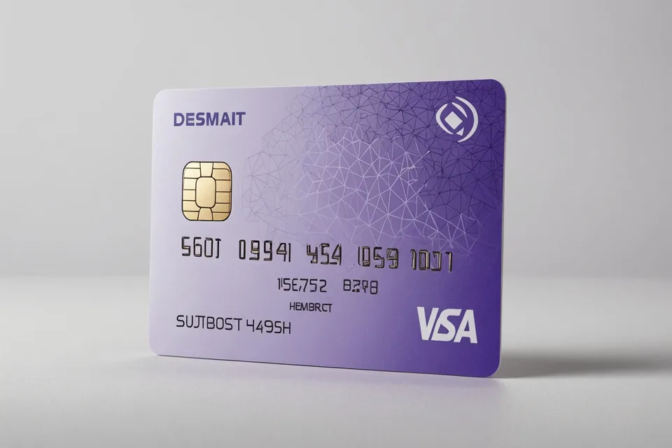 Two retention curves on a white background — a flat baseline and a higher card cohort curve in violet